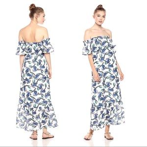 Lucca Couture Floral Off Shoulder Ruffle Maxi S